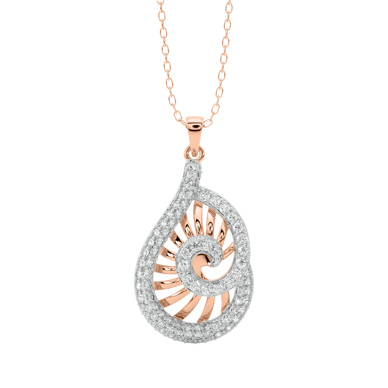 Lise Round Diamond Office Wear Pendant